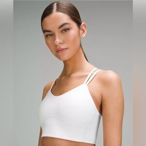 Lululemon Like a Cloud Longline Bra B/C White Size 8